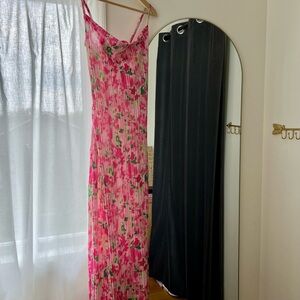 Floral Pink Maxi Dress
